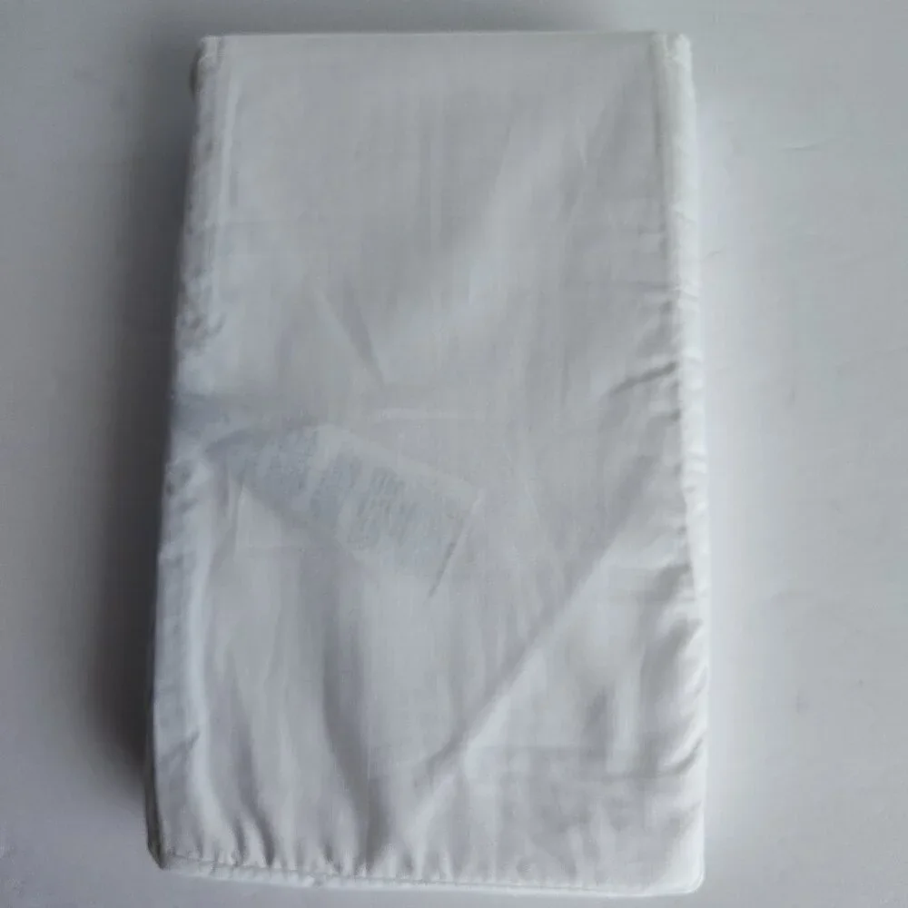 Ralph Lauren White Palmer Percale Organic Cotton STD Pillowcases